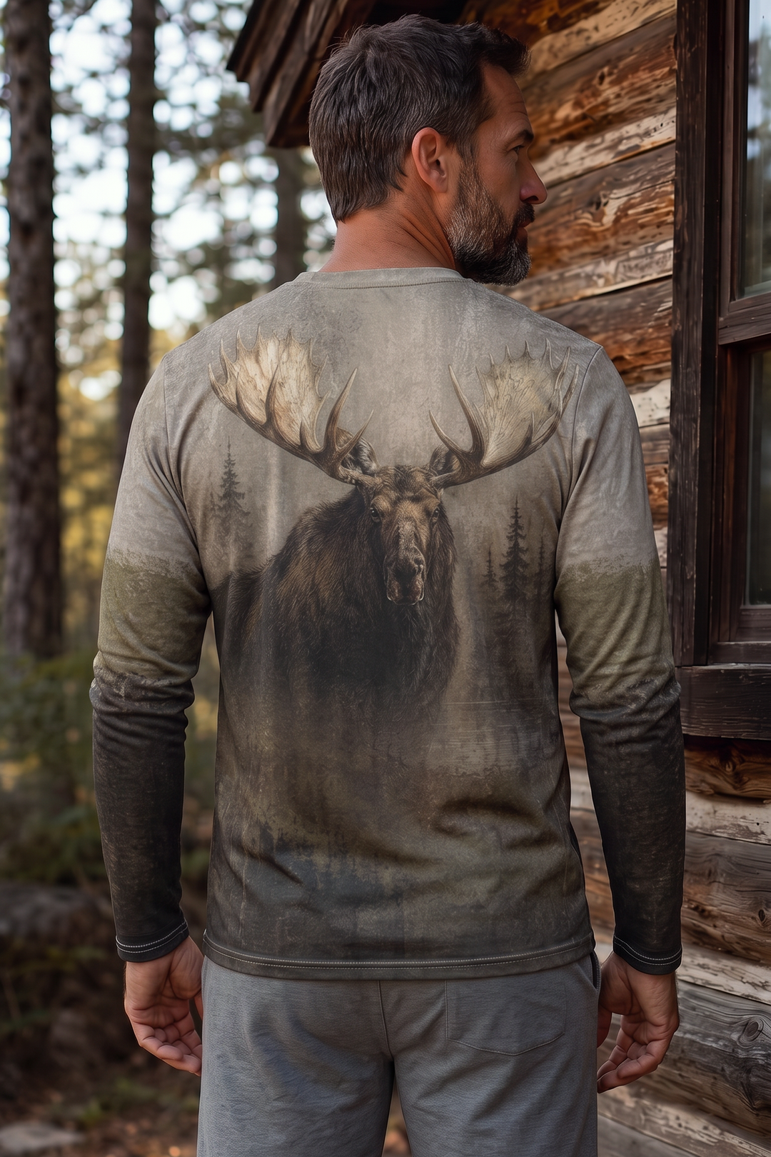 Performance Hunting Long Sleeve - Misty Boreal Moose Sovereign - TBT300 image 2