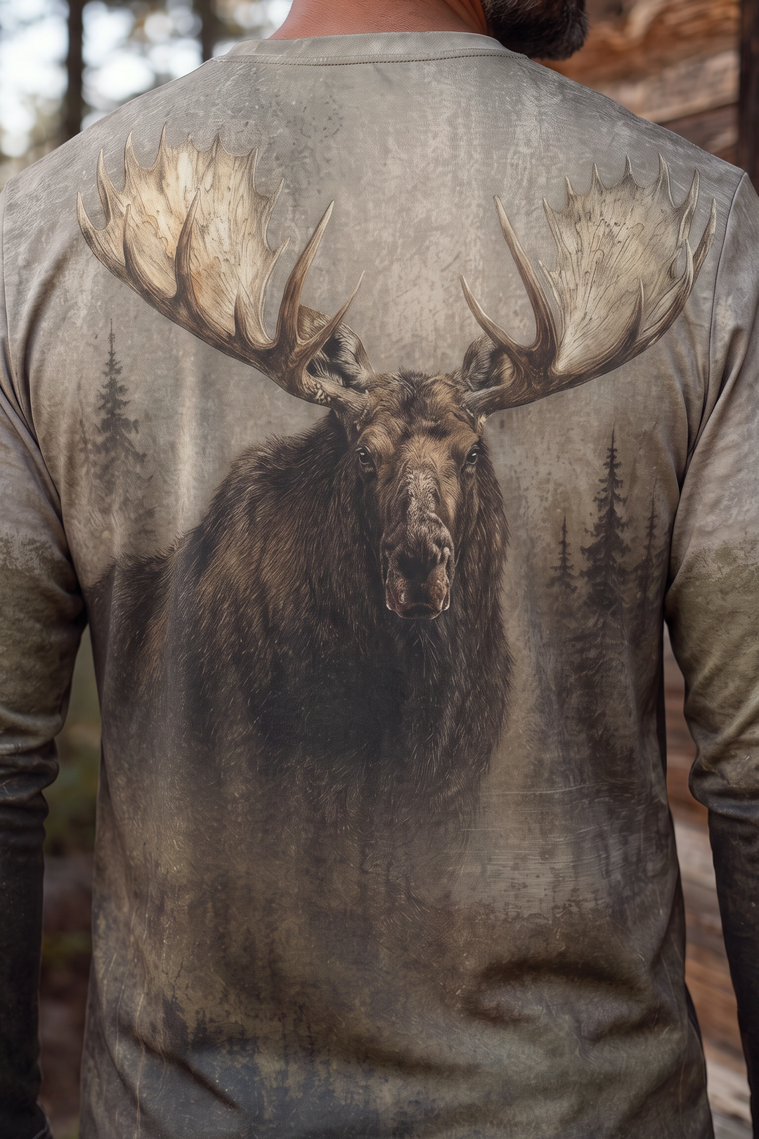 Performance Hunting Long Sleeve - Misty Boreal Moose Sovereign - TBT300 image 4