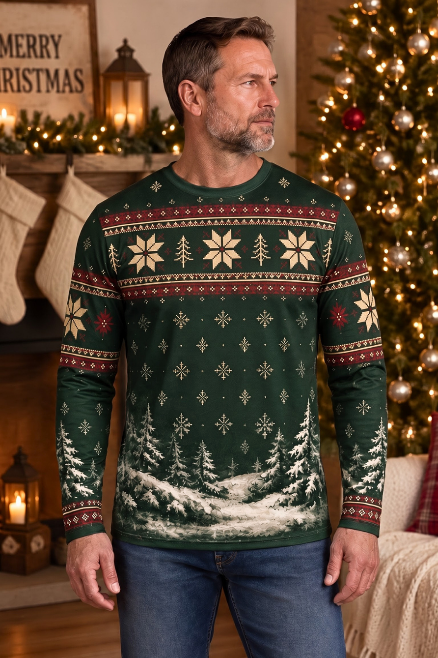 Performance Outdoor Long Sleeve - Santa, The Winter Hunter - ULS357V image 3