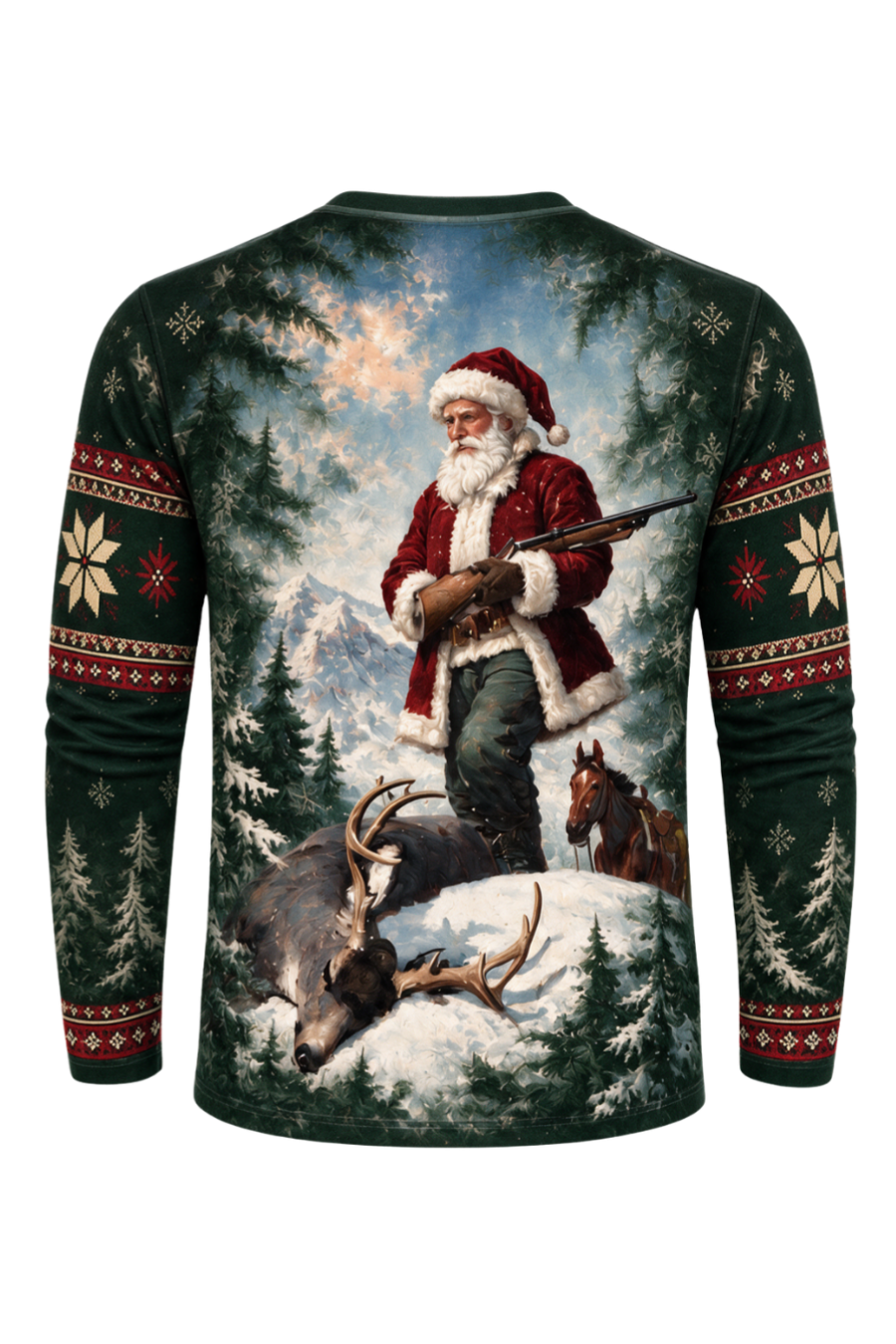 Performance Outdoor Long Sleeve - Santa, The Winter Hunter - ULS357V image 5