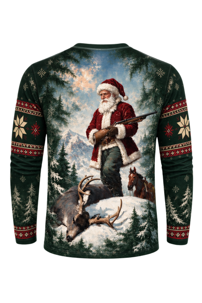 Performance Outdoor Long Sleeve - Santa, The Winter Hunter - ULS357V image 5