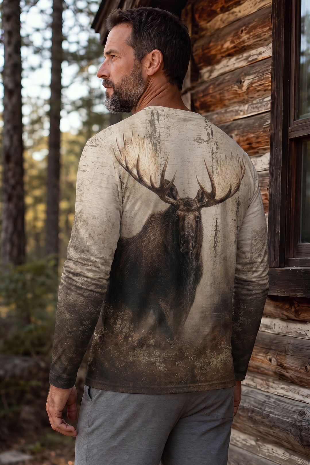 Performance Hunting Long Sleeve - Birch Ridge Moose Sovereign - TBT301 image 2