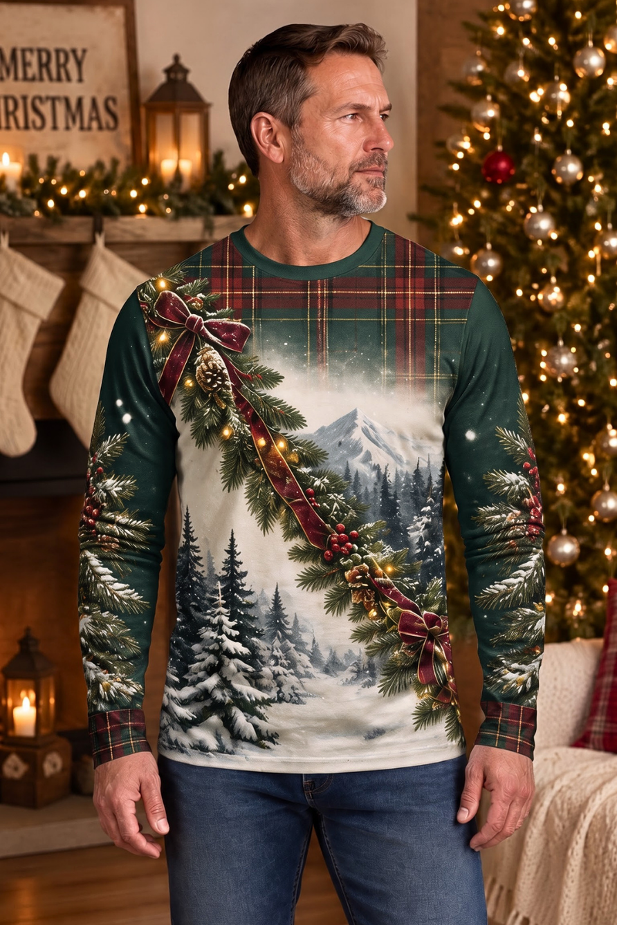 Performance Outdoor Long Sleeve - Christmas Lodge Monarch, Elk - ULS358V image 3