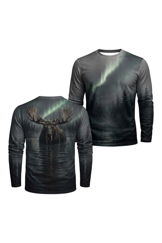 Performance Hunting Long Sleeve - Aurora Lake Moose Sovereign - TBT302 image 1