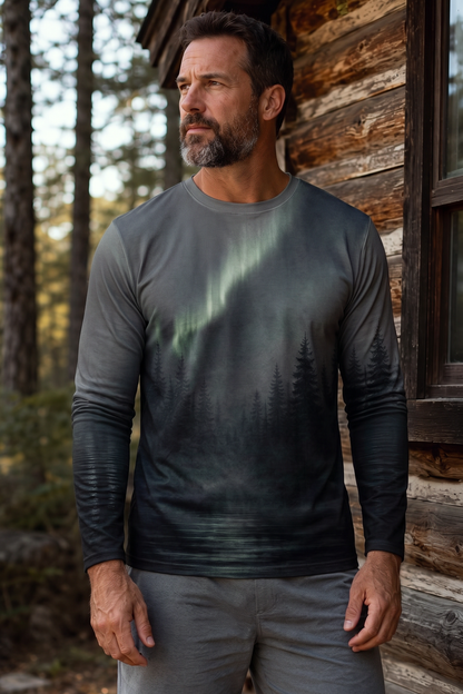 Performance Hunting Long Sleeve - Aurora Lake Moose Sovereign - TBT302 image 3