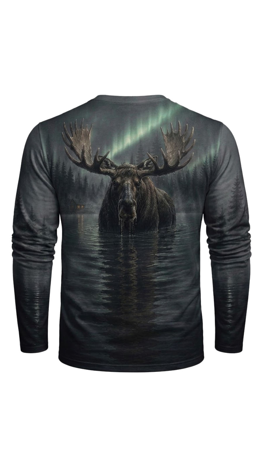 Performance Hunting Long Sleeve - Aurora Lake Moose Sovereign - TBT302 image 5