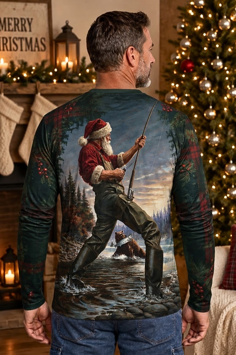 Performance Outdoor Long Sleeve - Santa’s River Encounter - ULS359V image 2