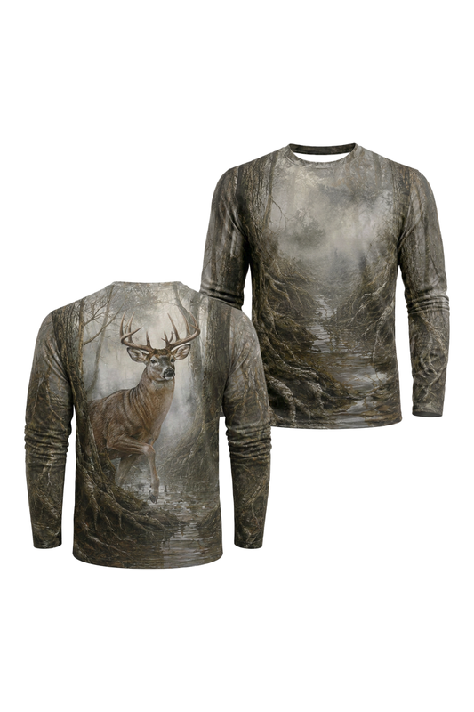 Performance Hunting Long Sleeve - Timber Bottom Whitetail - TBT303 image 1