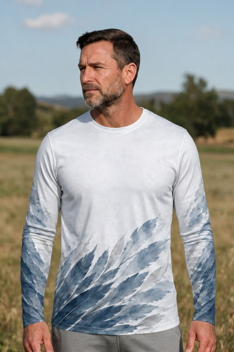 Performance Outdoor Long Sleeve - Marsh Sentinel, Great Blue Heron - ULS360V image 3