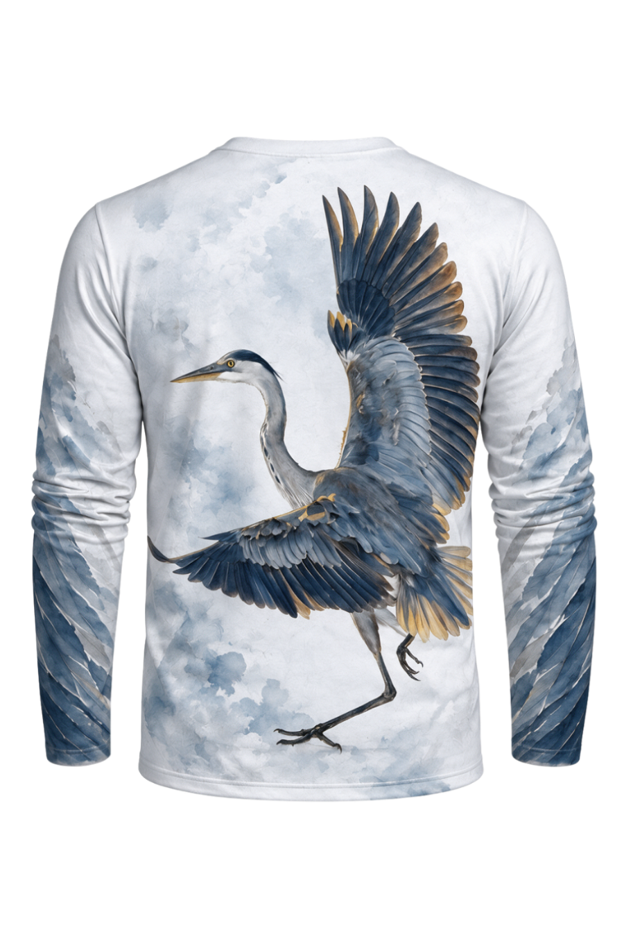 Performance Outdoor Long Sleeve - Marsh Sentinel, Great Blue Heron - ULS360V image 5