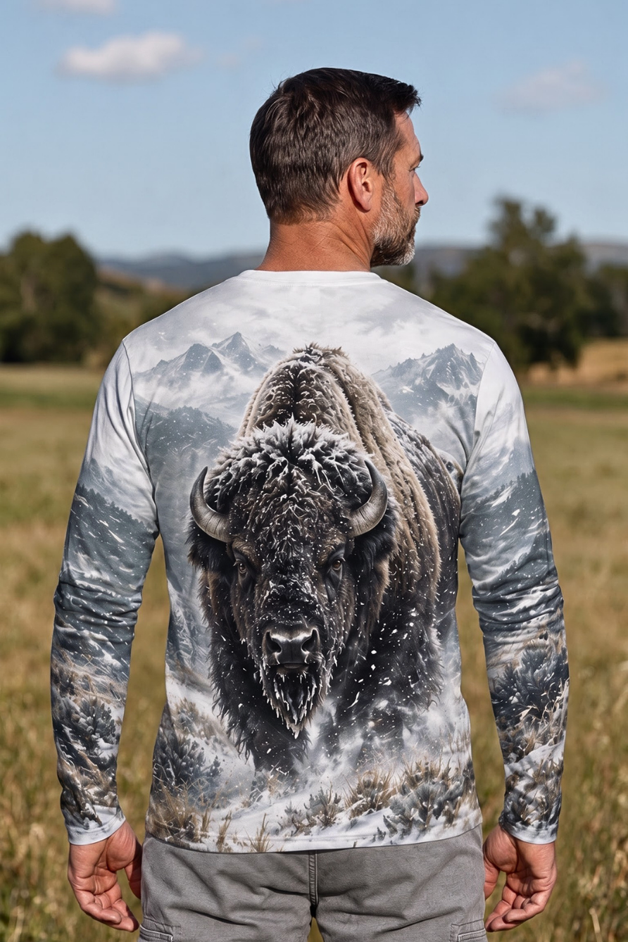 Performance Outdoor Long Sleeve - Frozen Ridge Bison - ULS361V image 2