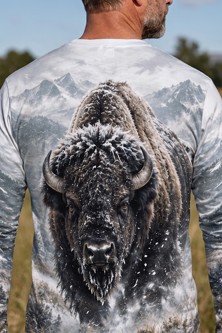Performance Outdoor Long Sleeve - Frozen Ridge Bison - ULS361V image 4