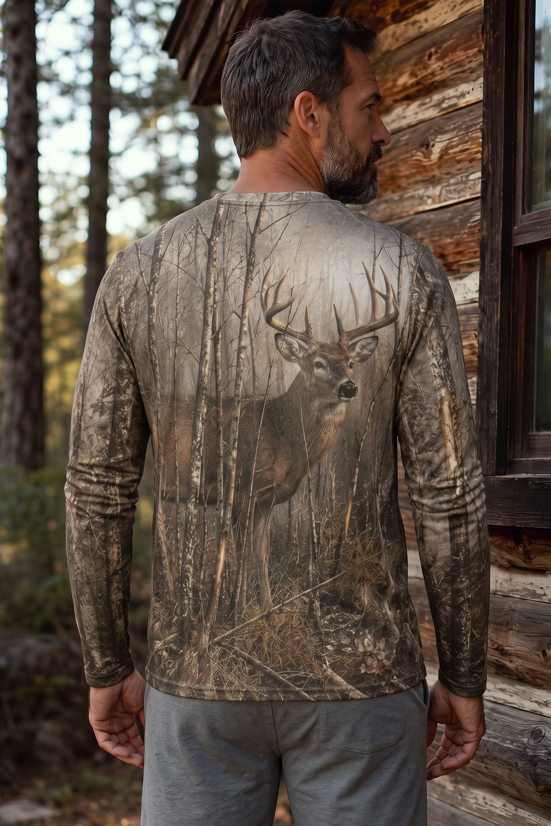Performance Hunting Long Sleeve - Birch Forest Whitetail - TBT305 image 2
