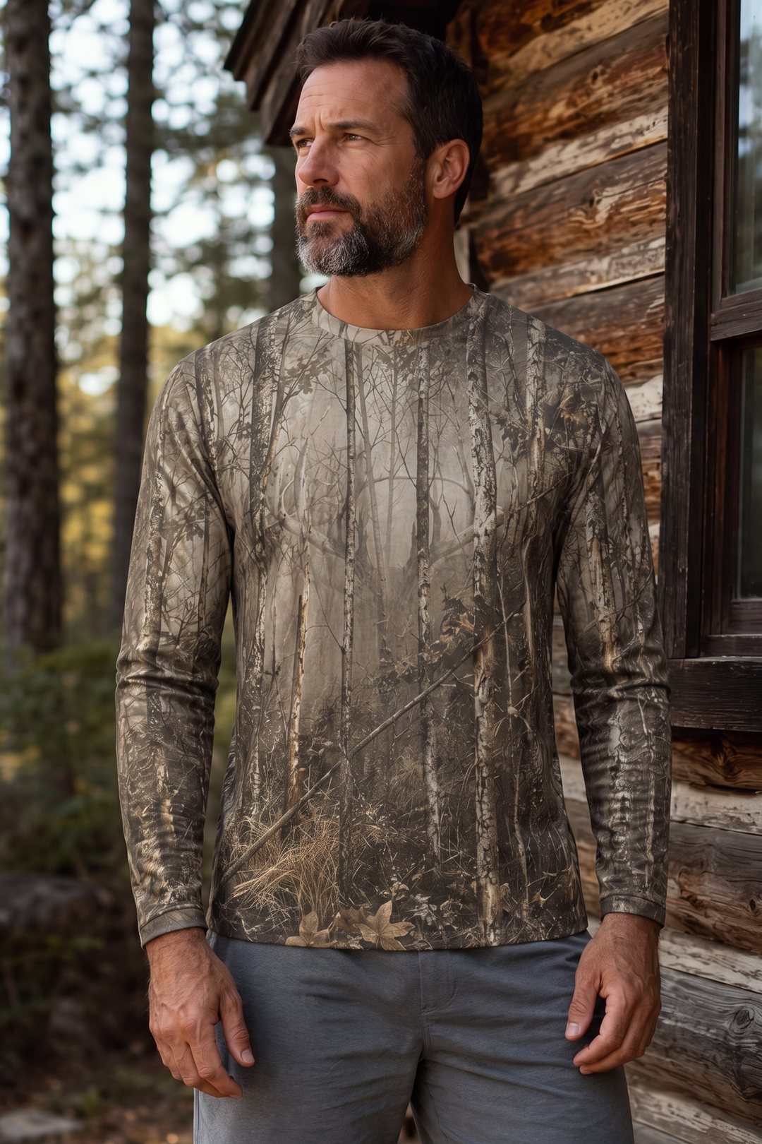 Performance Hunting Long Sleeve - Birch Forest Whitetail - TBT305 image 3