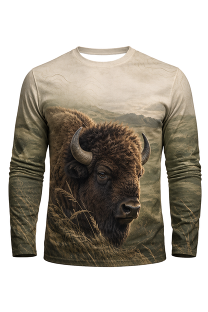 Performance Outdoor Long Sleeve - Golden Prairie Bison - ULS363V image 5