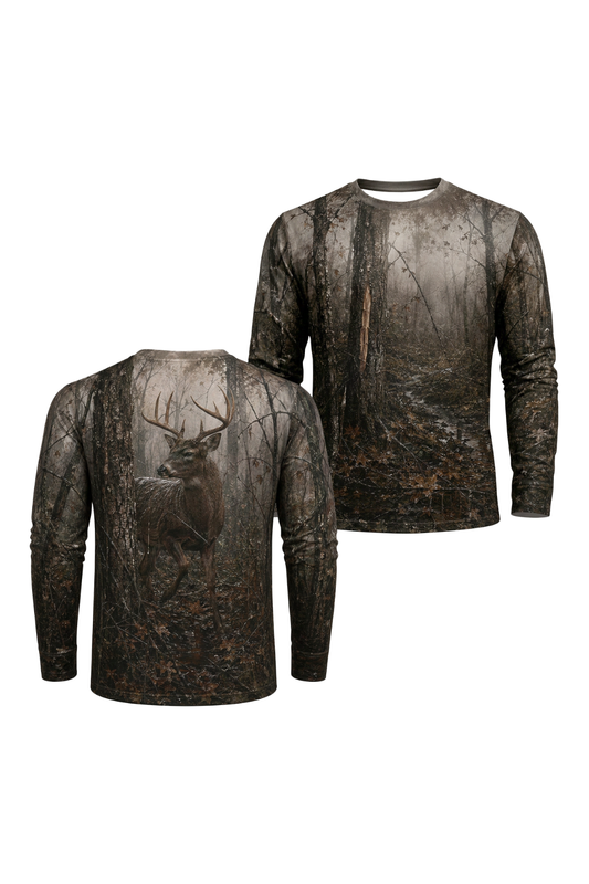 Performance Hunting Long Sleeve - Dark Oak Whitetail - TBT307 image 1