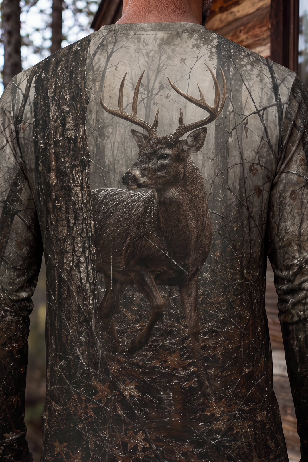 Performance Hunting Long Sleeve - Dark Oak Whitetail - TBT307 image 4