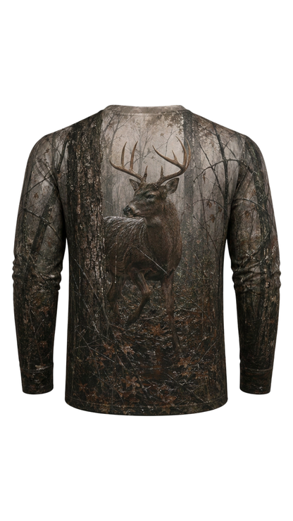 Performance Hunting Long Sleeve - Dark Oak Whitetail - TBT307 image 5