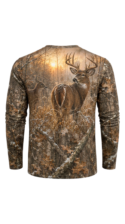 Performance Hunting Long Sleeve - Golden Sunrise Whitetail - TBT308 image 5