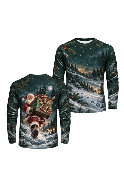 Performance Outdoor Long Sleeve - Santa’s Whitetail Surprise - ULS365V image 1