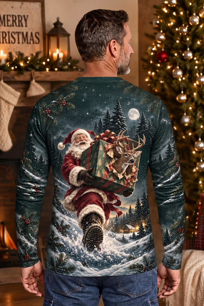 Performance Outdoor Long Sleeve - Santa’s Whitetail Surprise - ULS365V image 2