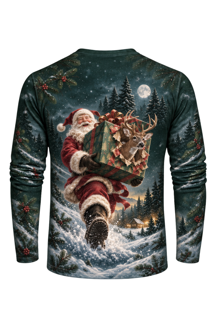 Performance Outdoor Long Sleeve - Santa’s Whitetail Surprise - ULS365V image 5