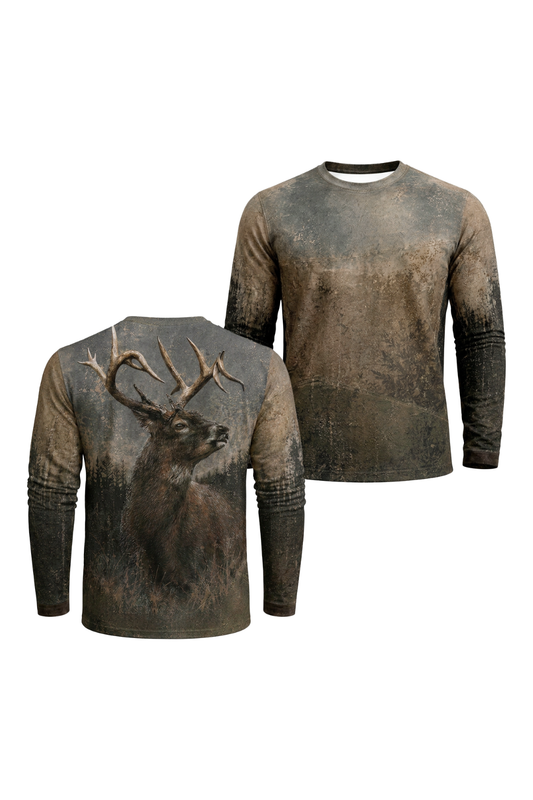 Performance Hunting Long Sleeve - Weathered Pine Whitetail - TBT310 image 1
