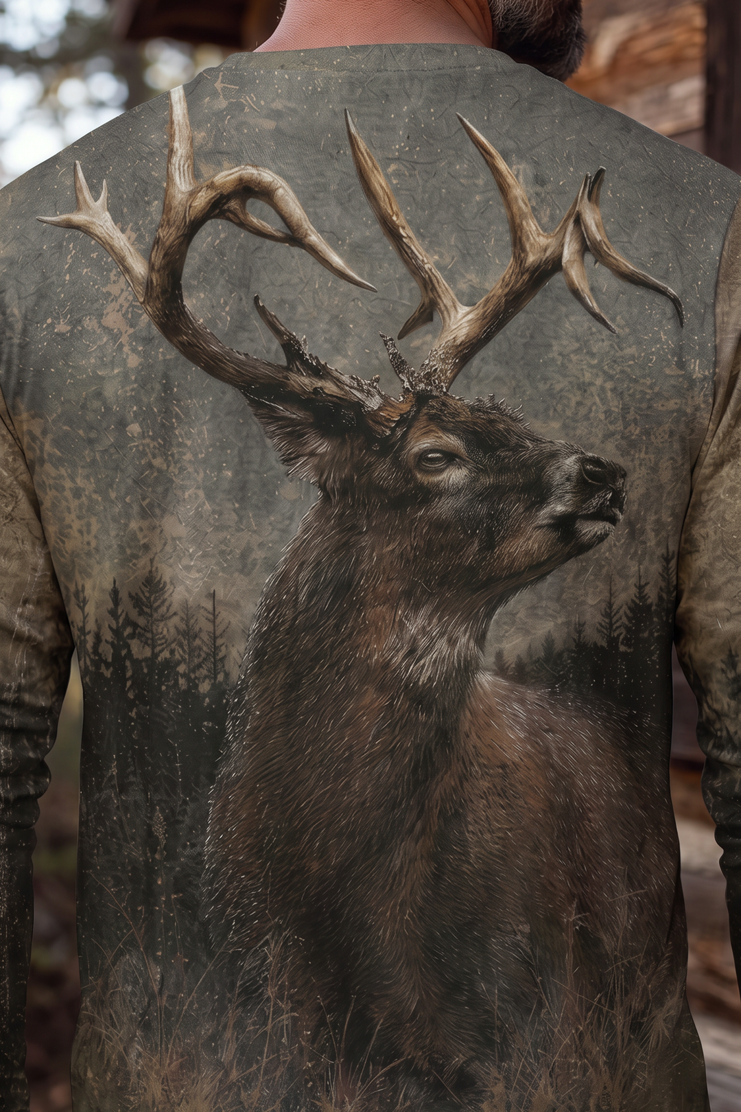Performance Hunting Long Sleeve - Weathered Pine Whitetail - TBT310 image 4