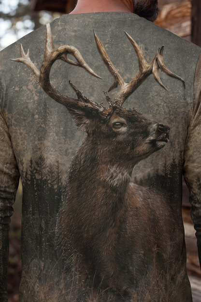 Performance Hunting Long Sleeve - Weathered Pine Whitetail - TBT310 image 4
