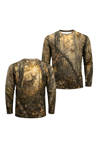 Performance Hunting Long Sleeve - Autumn Amber Whitetail - TBT311 image 1