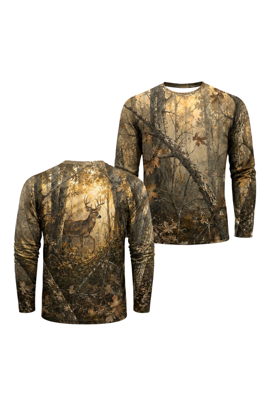 Performance Hunting Long Sleeve - Autumn Amber Whitetail - TBT311 image 1