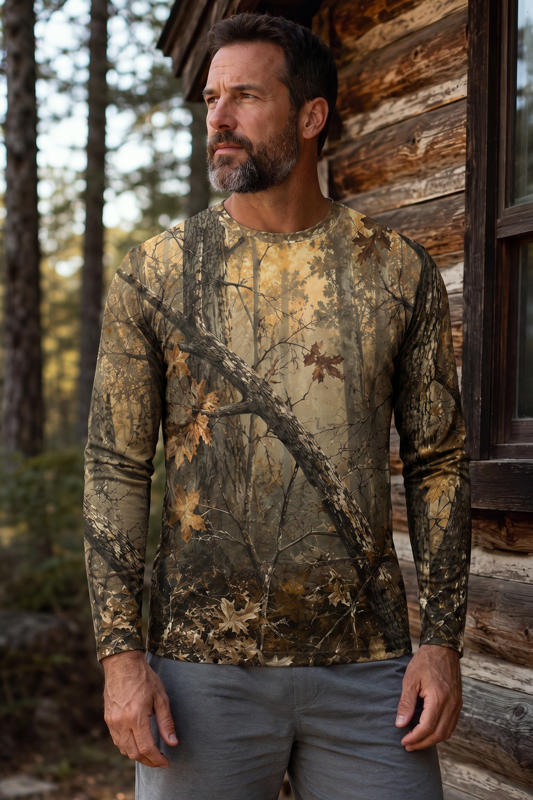 Performance Hunting Long Sleeve - Autumn Amber Whitetail - TBT311 image 3