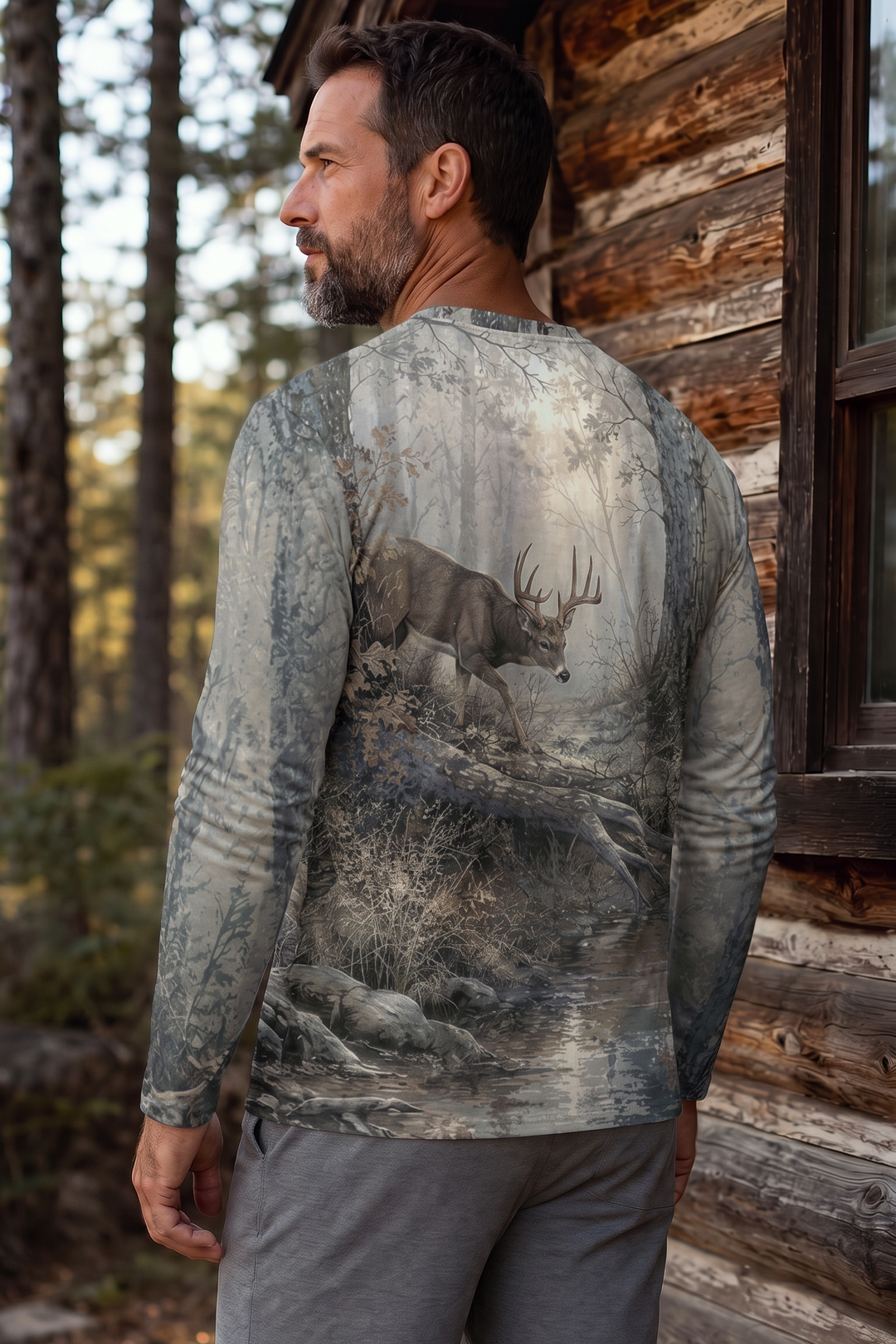 Performance Hunting Long Sleeve - Misty Creek Whitetail - TBT312 image 2
