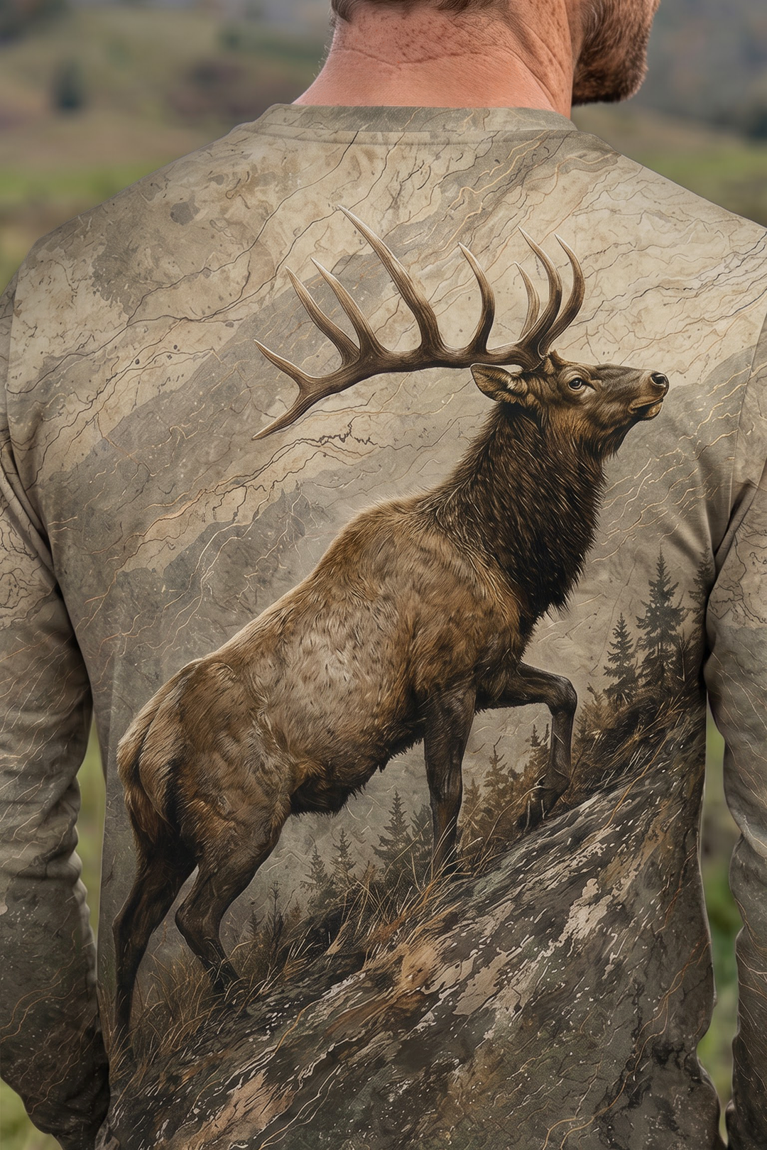 Performance Hunting Long Sleeve - Mountain Elk Summit - TBT316 image 4