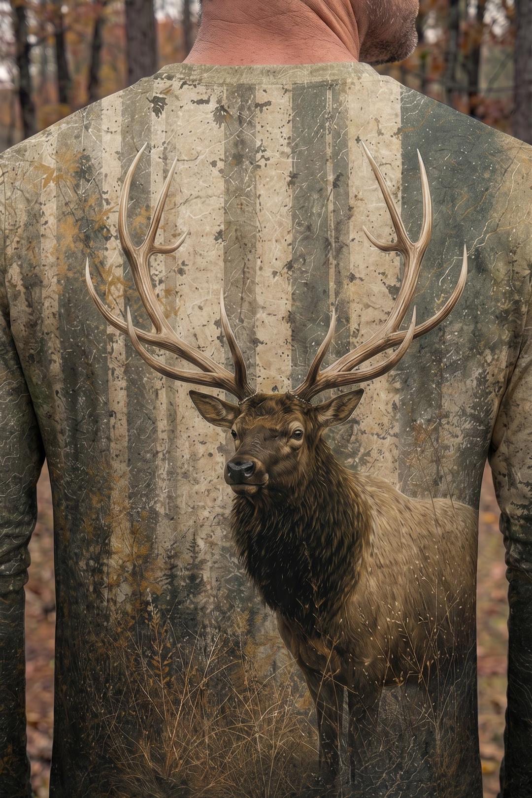 Performance Hunting Long Sleeve - Forest Monarch Elk - TBT317 image 4