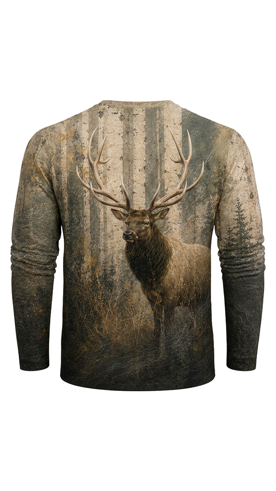 Performance Hunting Long Sleeve - Forest Monarch Elk - TBT317 image 5