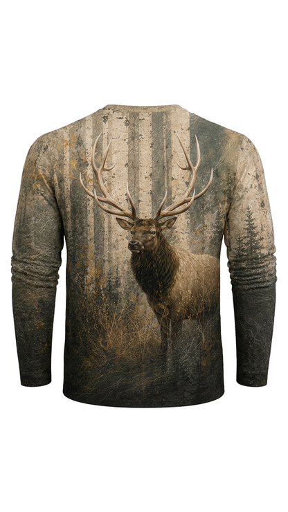 Performance Hunting Long Sleeve - Forest Monarch Elk - TBT317 image 5