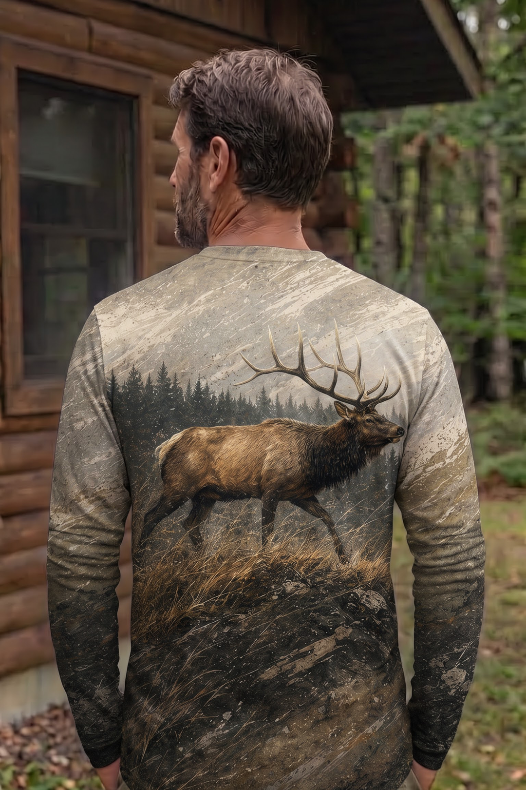 Performance Hunting Long Sleeve - Mountain Elk Summit - TBT318 image 2