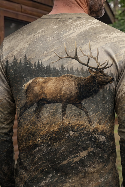 Performance Hunting Long Sleeve - Mountain Elk Summit - TBT318 image 4