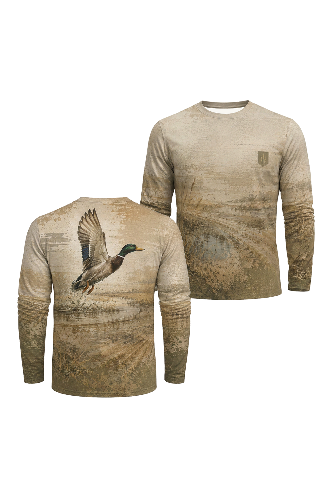 Performance Hunting Long Sleeve - Marsh Mallard Takeoff - TBT319 image 1