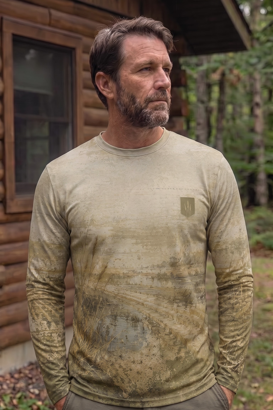 Performance Hunting Long Sleeve - Marsh Mallard Takeoff - TBT319 image 3