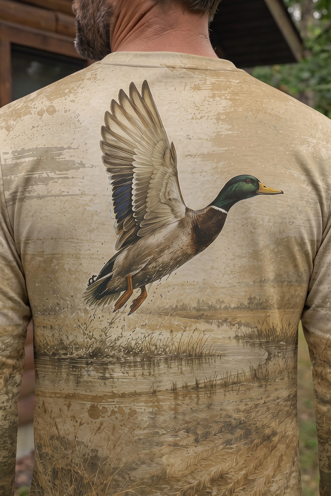 Performance Hunting Long Sleeve - Marsh Mallard Takeoff - TBT319 image 4
