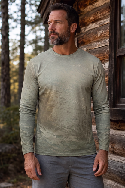 Performance Hunting Long Sleeve - Golden Marsh Mallard Flight - TBT320 image 3