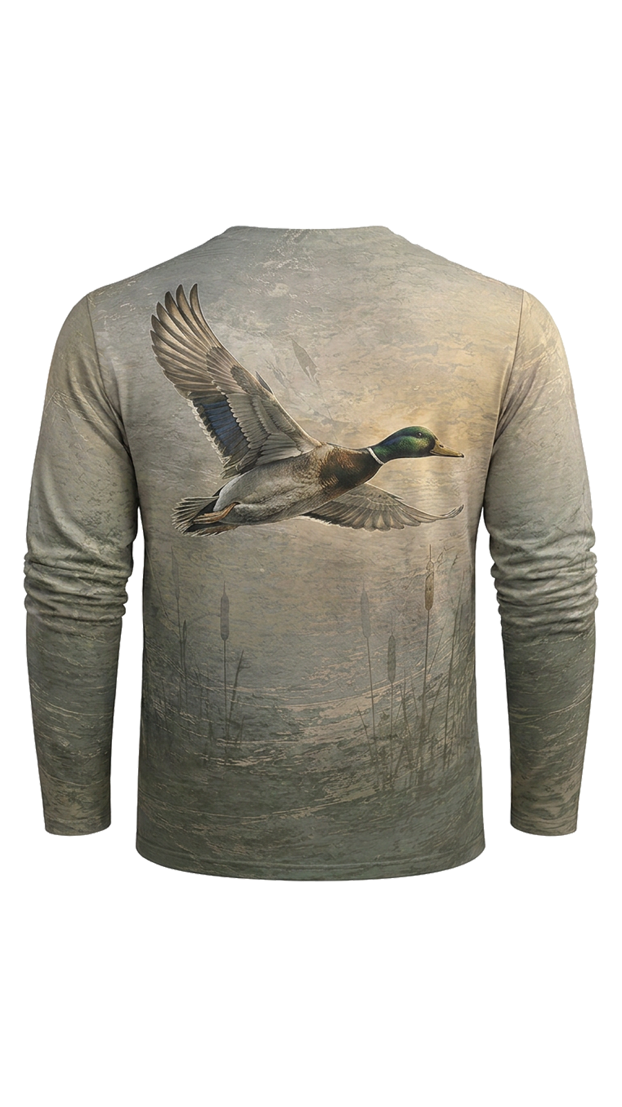 Performance Hunting Long Sleeve - Golden Marsh Mallard Flight - TBT320 image 5