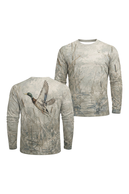Performance Hunting Long Sleeve - Cattail Marsh Mallard Ascent - TBT322 image 1