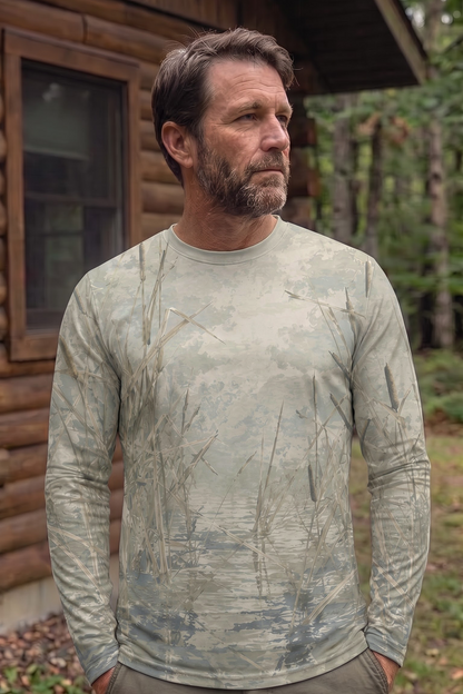 Performance Hunting Long Sleeve - Cattail Marsh Mallard Ascent - TBT322 image 3