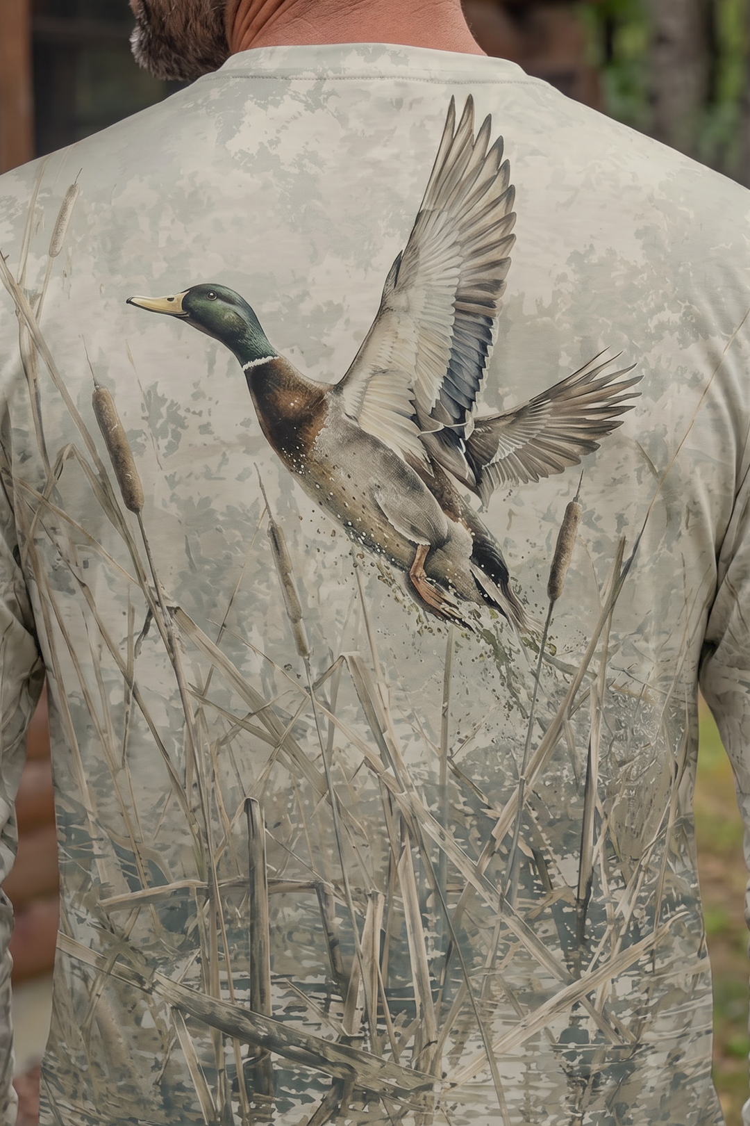 Performance Hunting Long Sleeve - Cattail Marsh Mallard Ascent - TBT322 image 4
