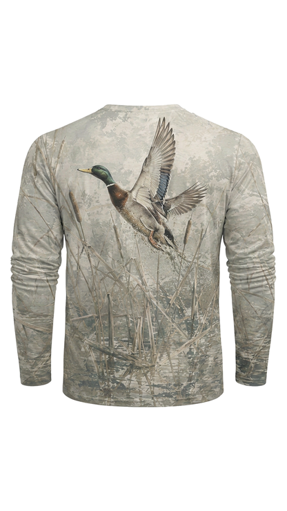 Performance Hunting Long Sleeve - Cattail Marsh Mallard Ascent - TBT322 image 5