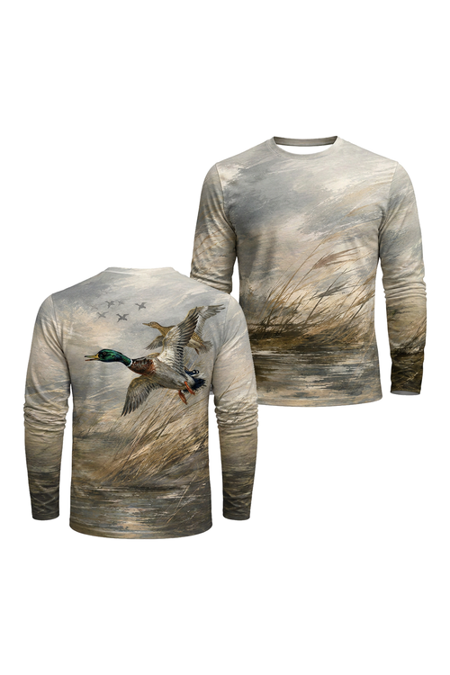 Performance Hunting Long Sleeve - Misty Marsh Mallard Pair - TBT323 image 1