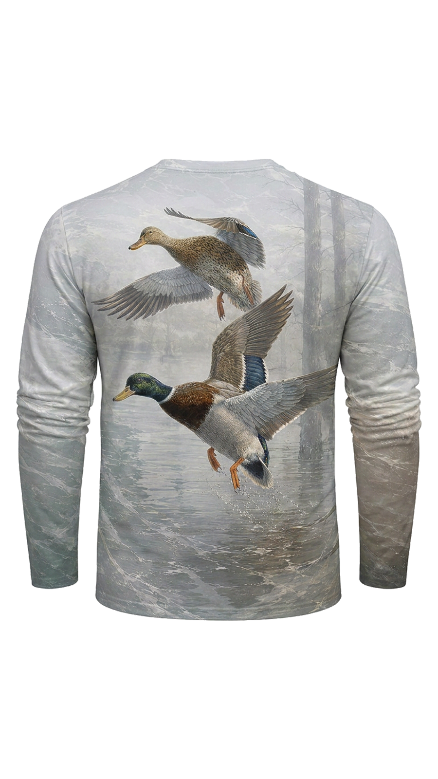 Performance Hunting Long Sleeve - Misty Wetland Mallard Duo - TBT324 image 5
